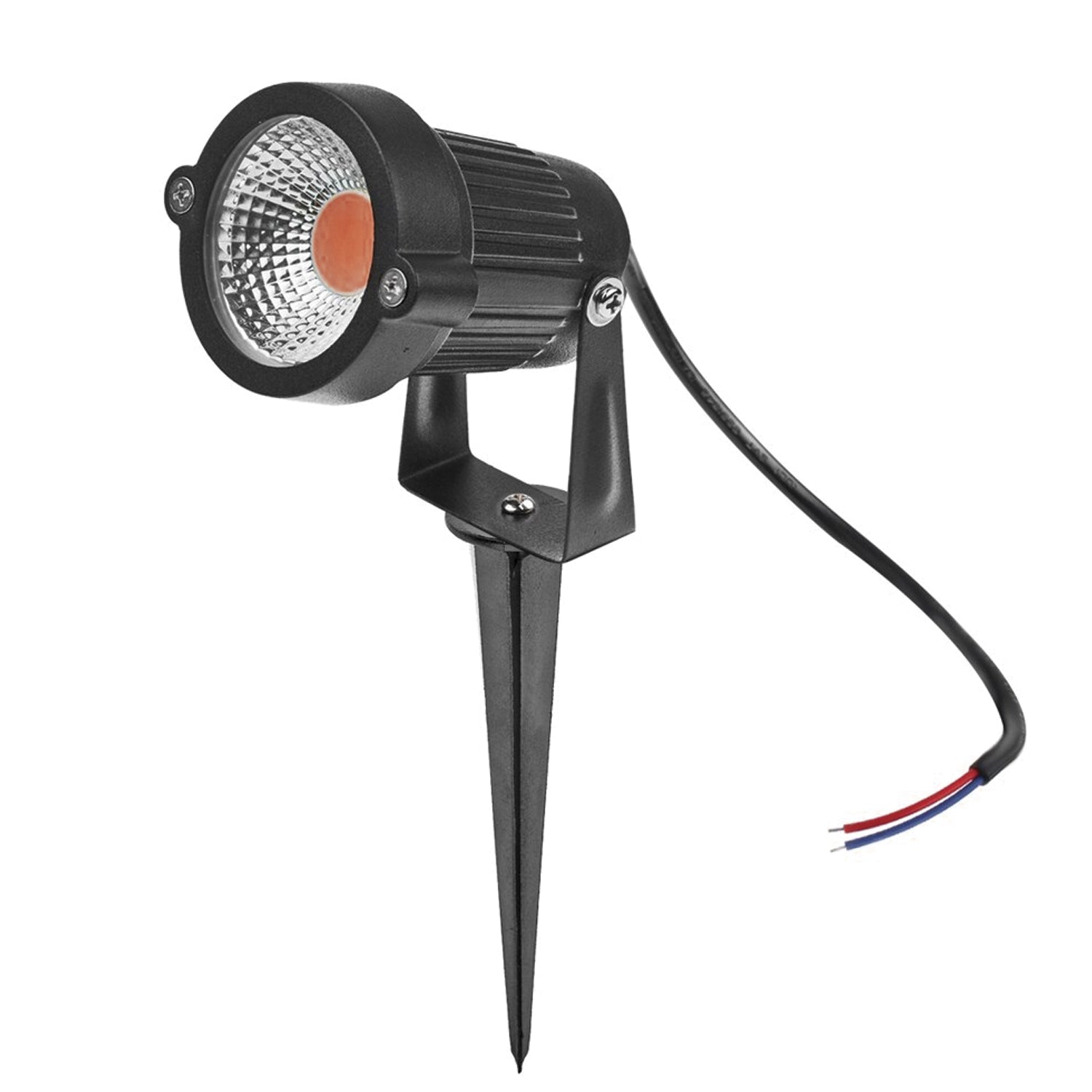 Foco Led Estaca Jardin 5W Luz Rojo Sku10731