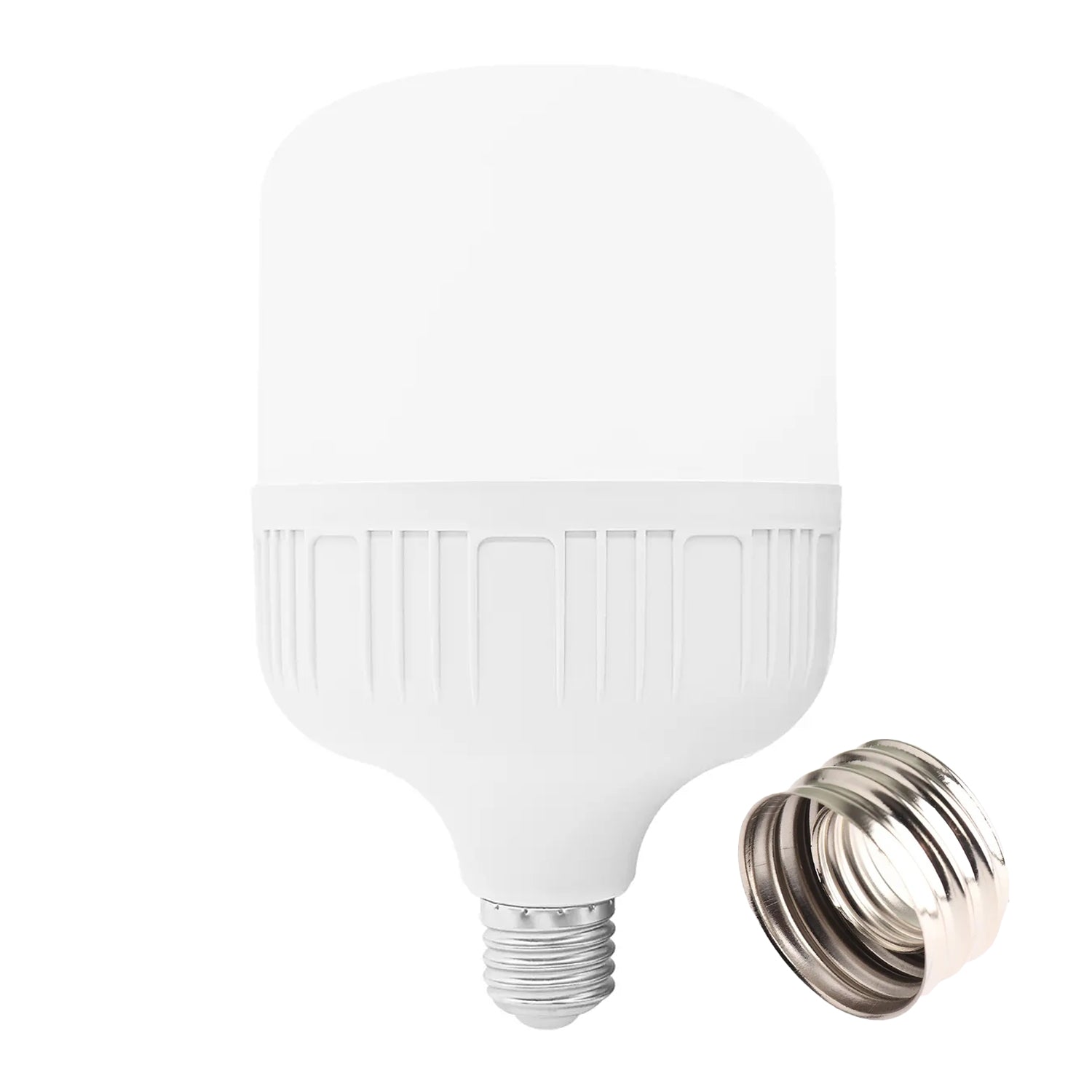 Ampolleta Industrial Con Adaptador E27 E40 60W Luz Fria