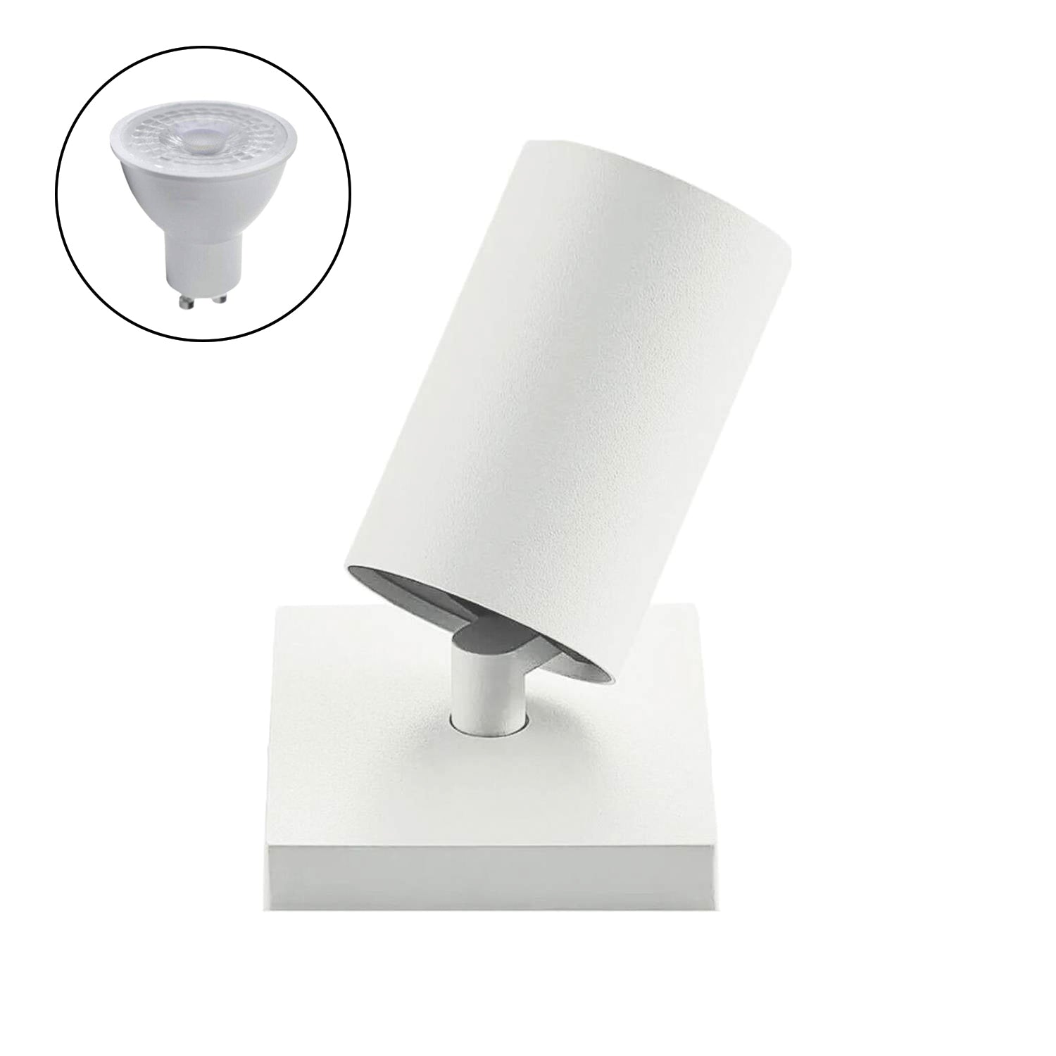 Foco Spotlight Blanco 1X Con Ampolleta 55W Gu 10 M Sku3002334Agc 3002334Agf