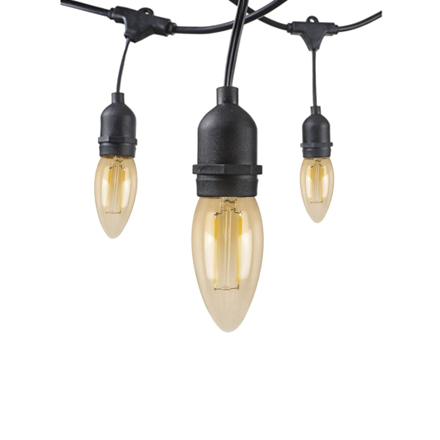 Guirnalda 10 Metros Con Ampolletas Vela Filamento 2W E 27 Sku35778 3