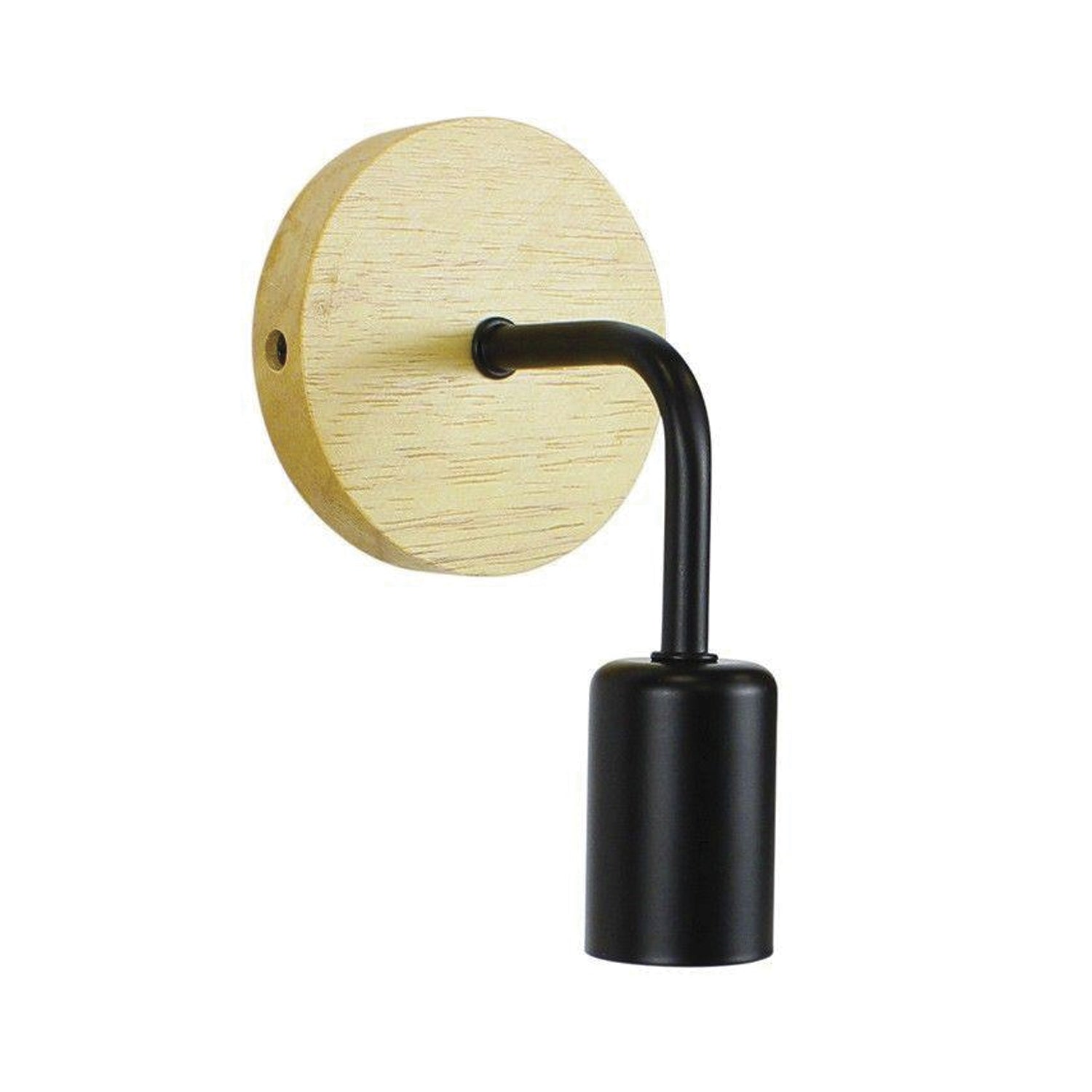 Aplique Decorativo Soporte Madera Porta E 27 Sku72410278