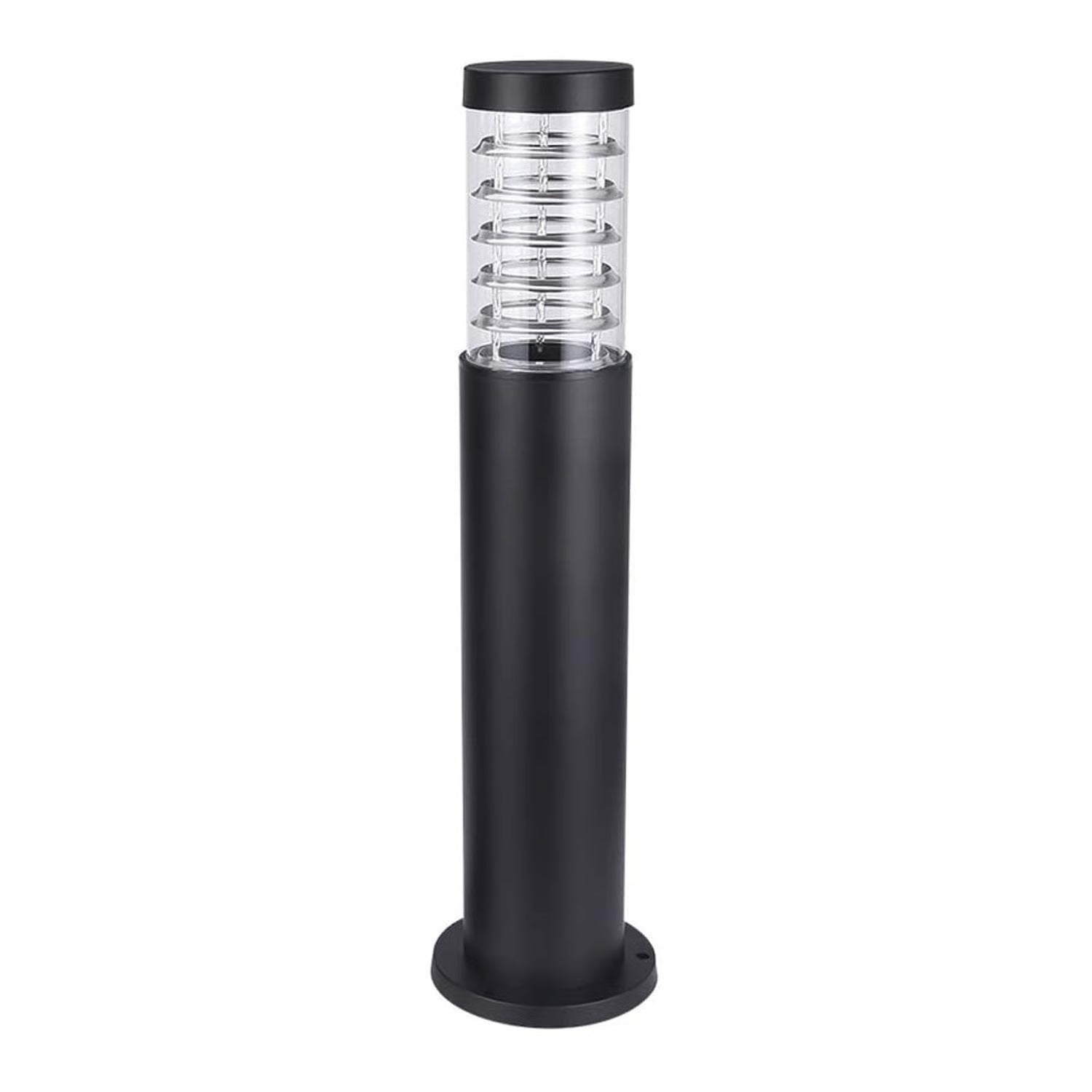 Aplique De Piso Farol 80Cm Porta E 27 Negro
