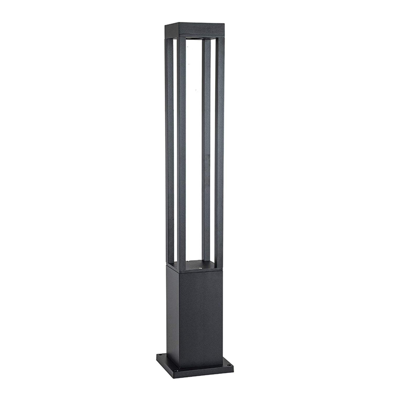 Aplique Piso Led Exterior 80Cm Negro 10W Calido Sku36076