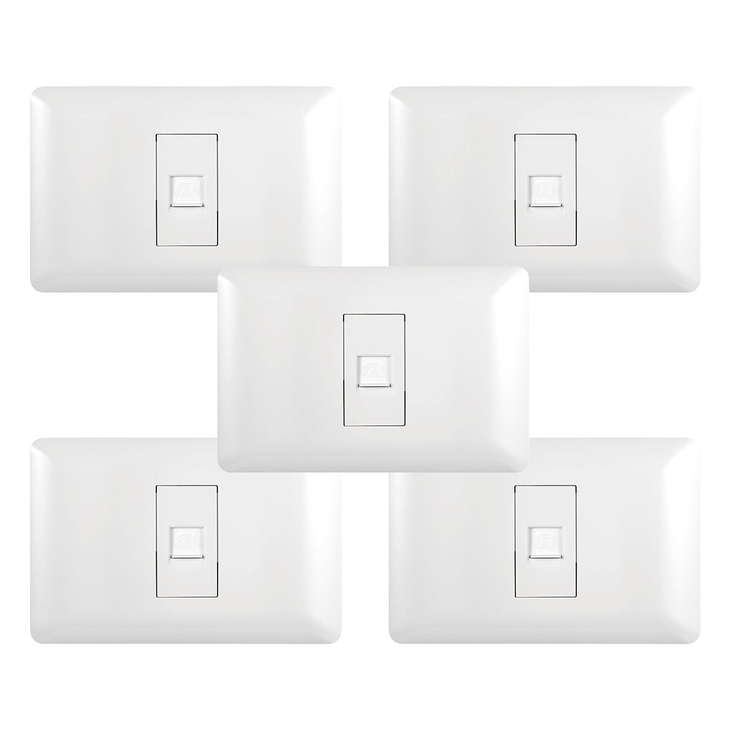 Pack 5 Toma Rj45 Red Internet Blanco Sku36103 5