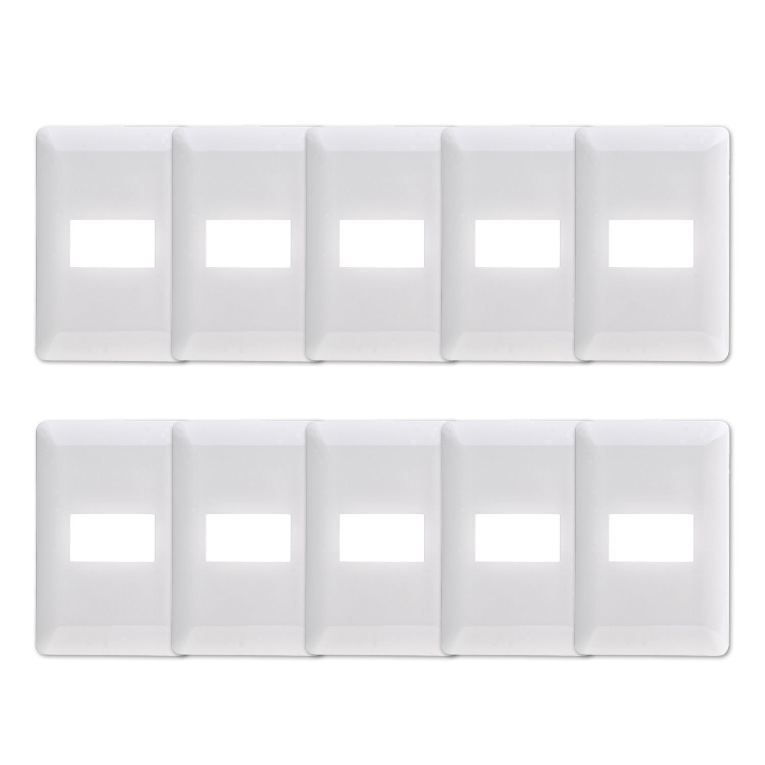 Pack 10 Placa Simple Con Soporte Blanco Sku36111 10