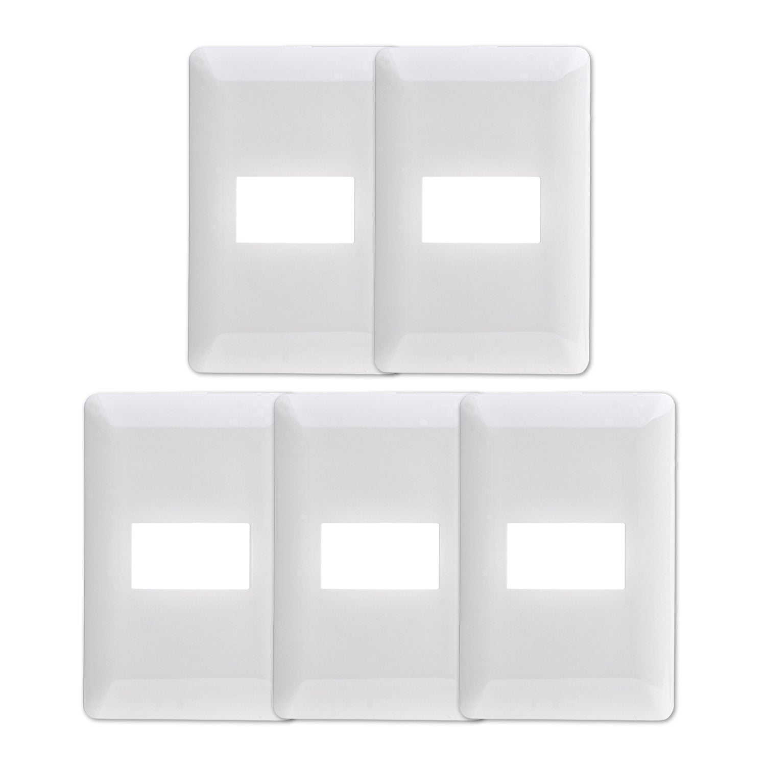 Pack 5 Placa Simple Con Soporte Blanco Sku36111 5