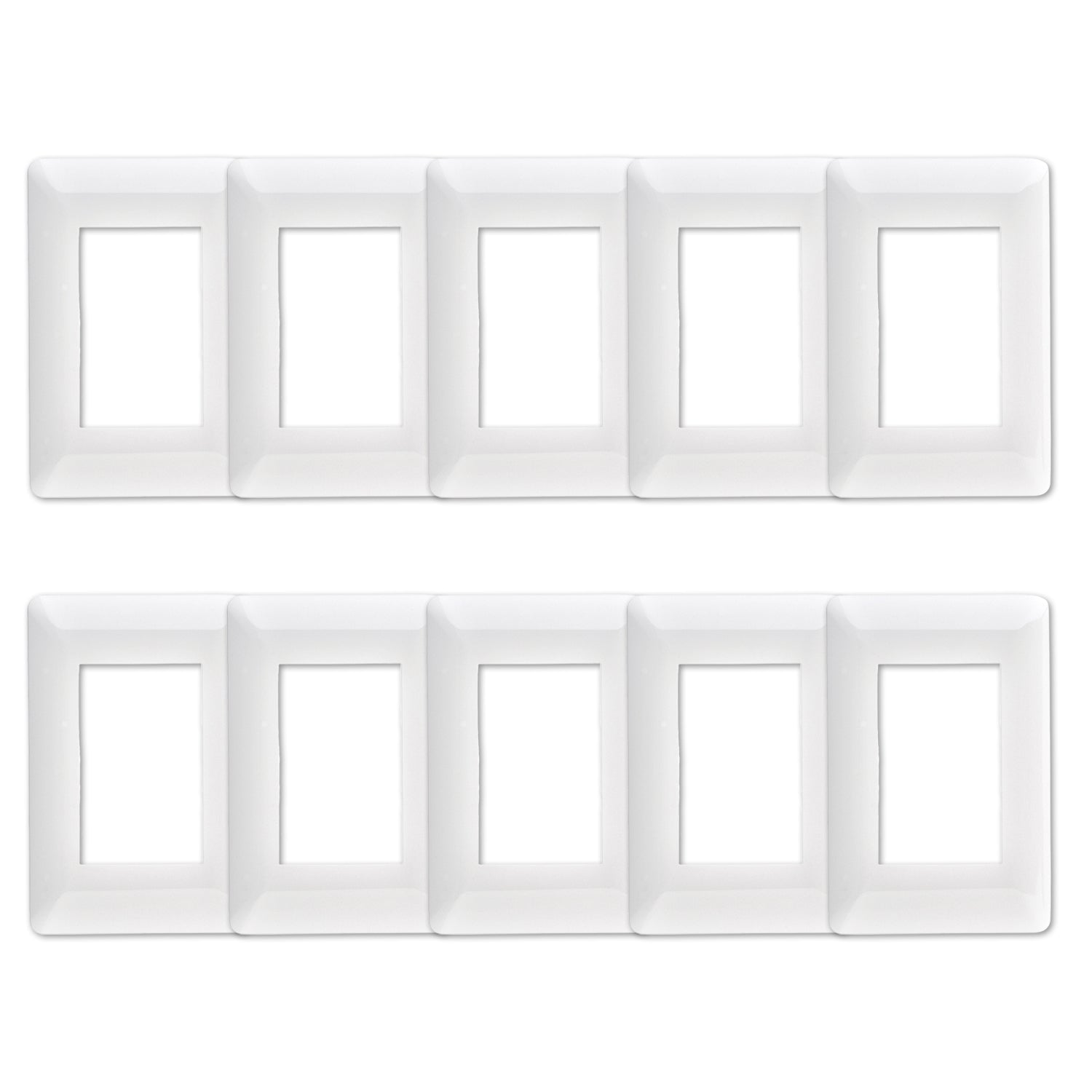 Pack 10 Placa Triple Con Soporte Blanco Sku36113 10