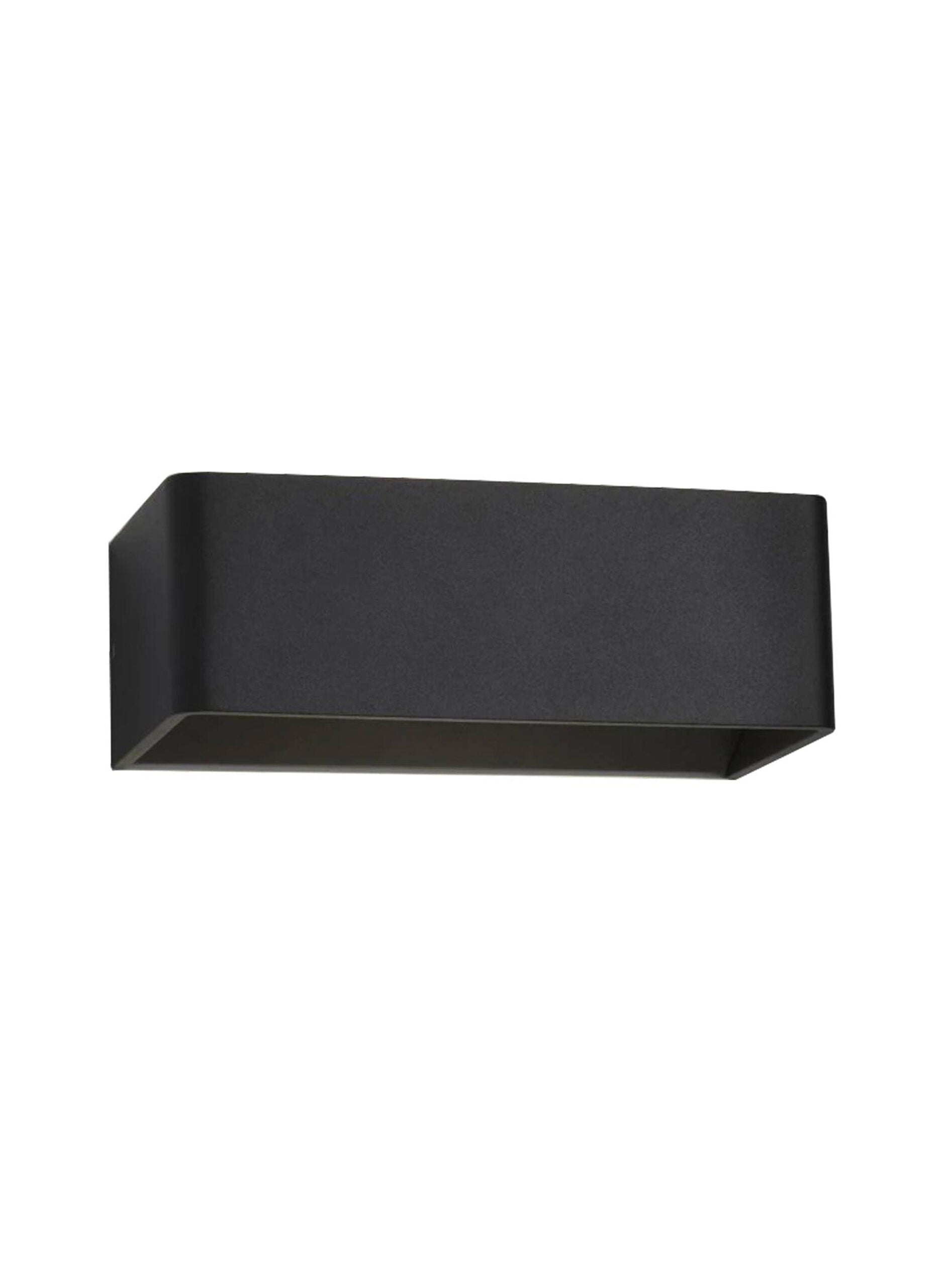 Aplique Led Minimalista Rectangular 25W Luz Calida Negro Sku36128