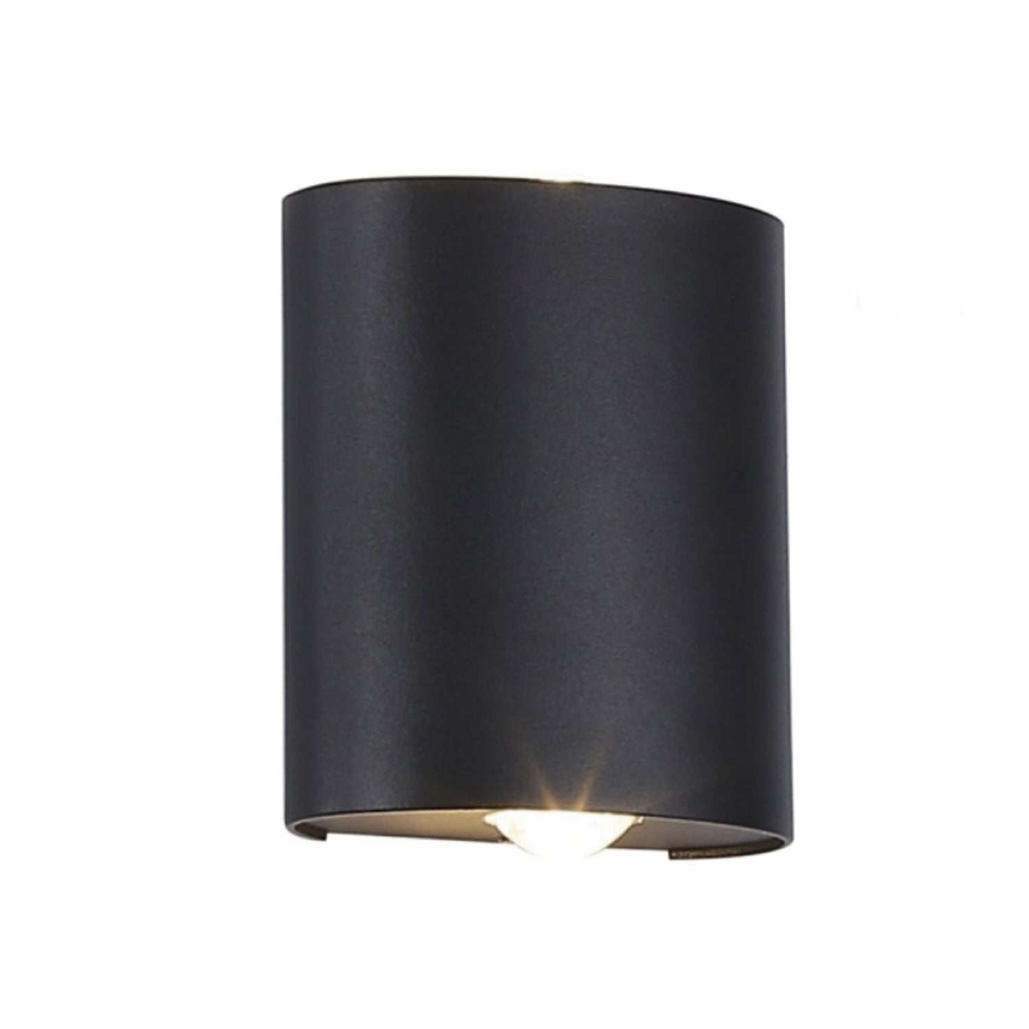 Aplique De Pared Led Simple 2W Calido Negro Sku36132