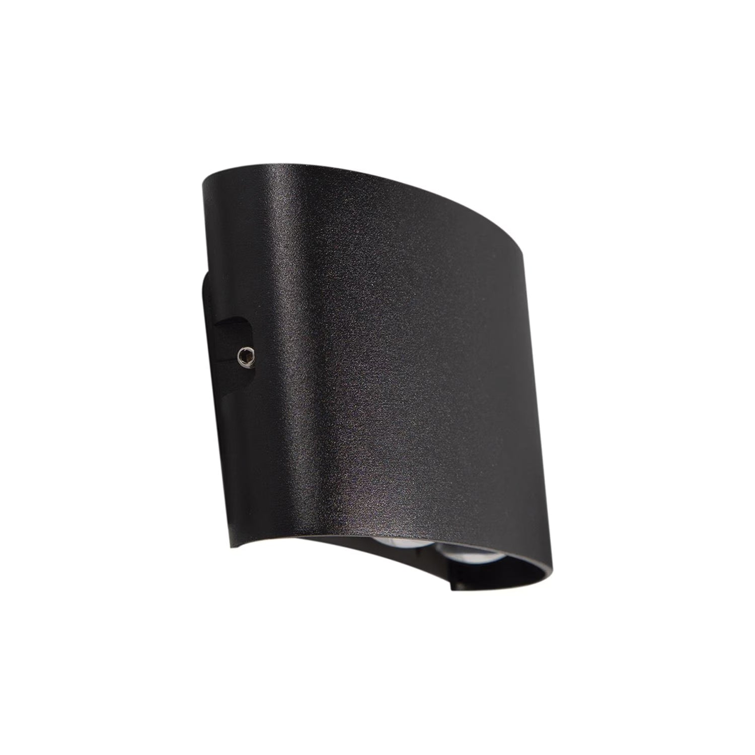 Aplique De Pared Led Doble 4W Calido Negro Sku36133