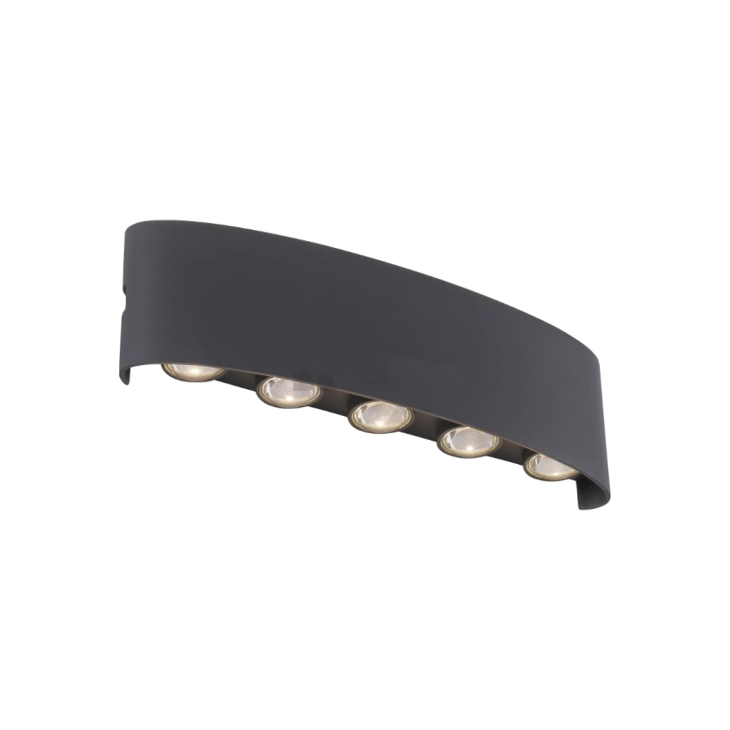 Aplique De Pared Led 5 Luces 10W Calido Negro Sku36135