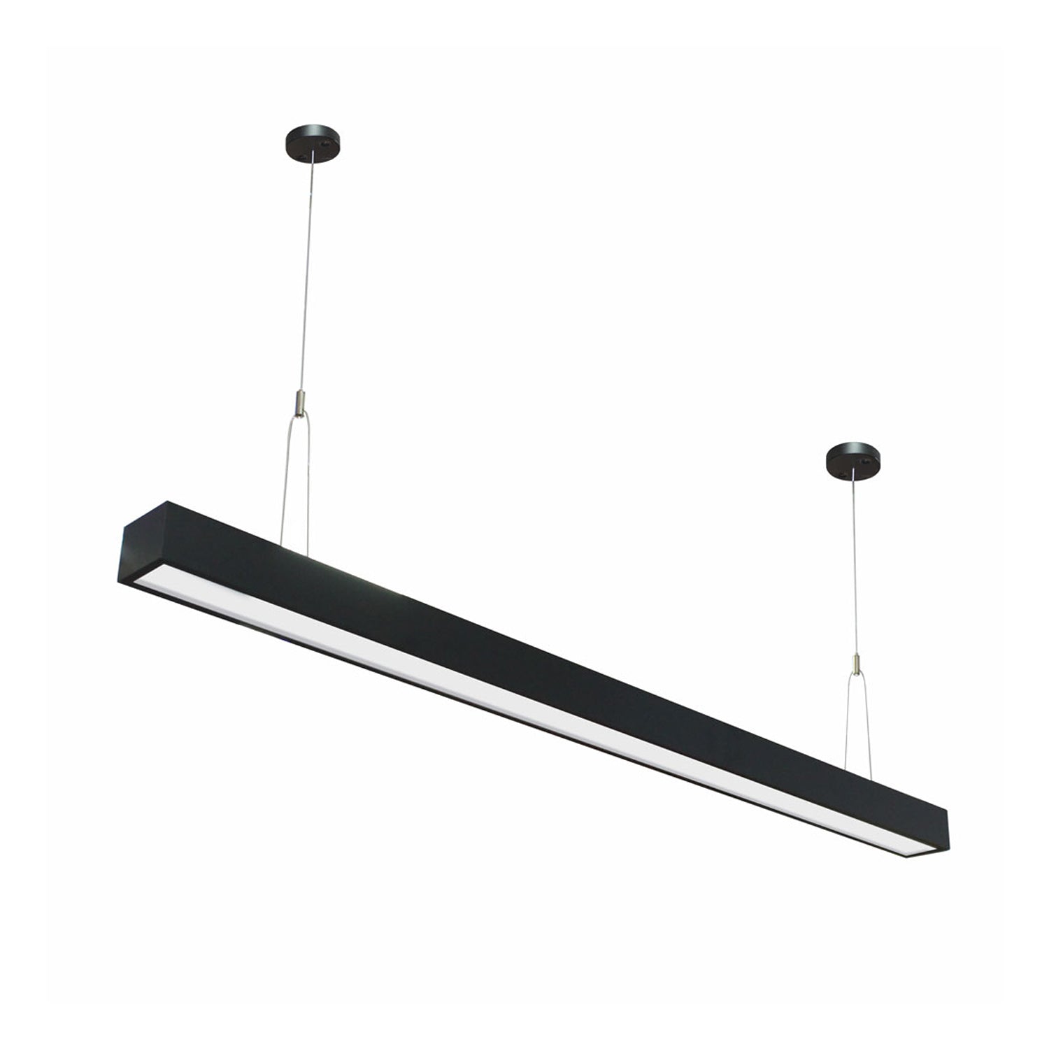 Luminaria Lineal Eco 24W Colgante Negro 120 Cm
