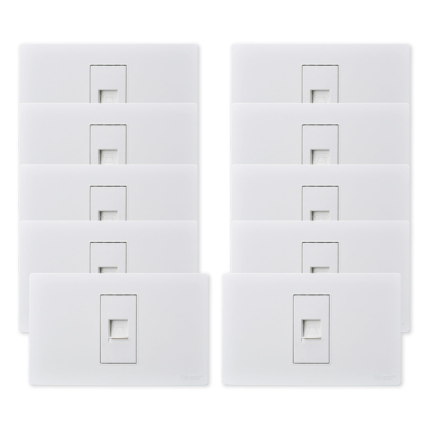 Pack 10 Toma Telefonica Metalico Rj11