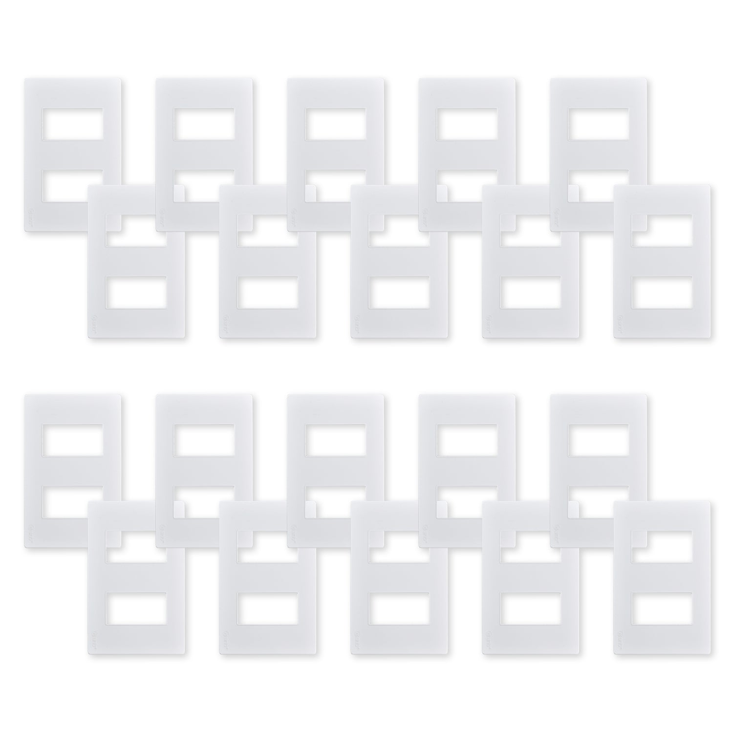 Pack 20 Placas Doble Con Soporte Metalico