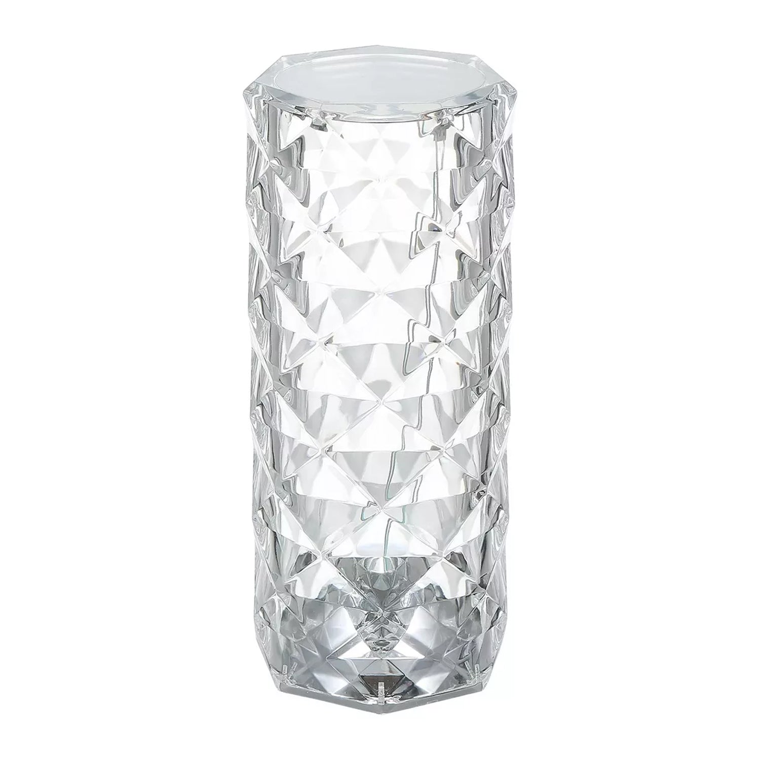 Lampara De Mesa Recargable Touch Cilindro Diamante Led Dimeable