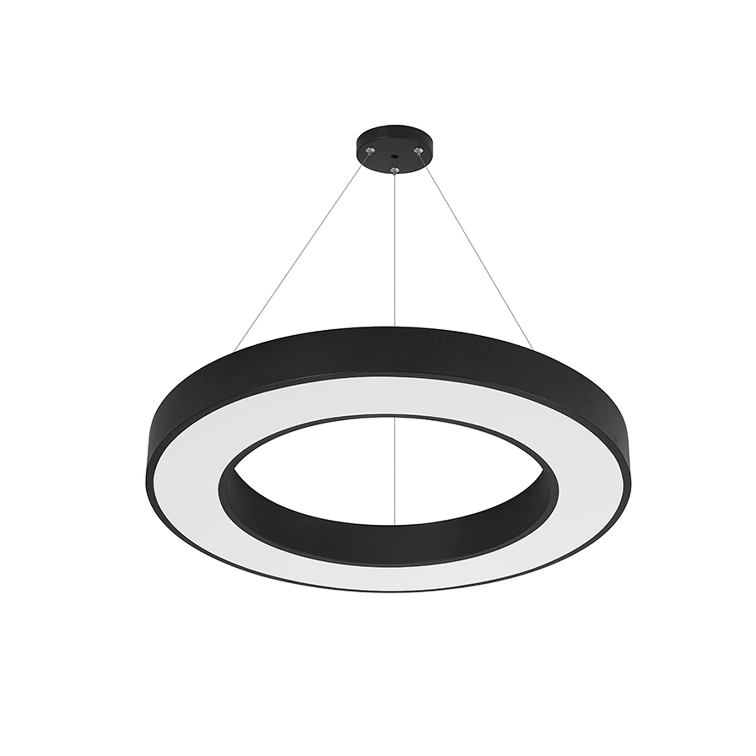 Lampara Colgante Aro Negro 42W 60 Cms Cct