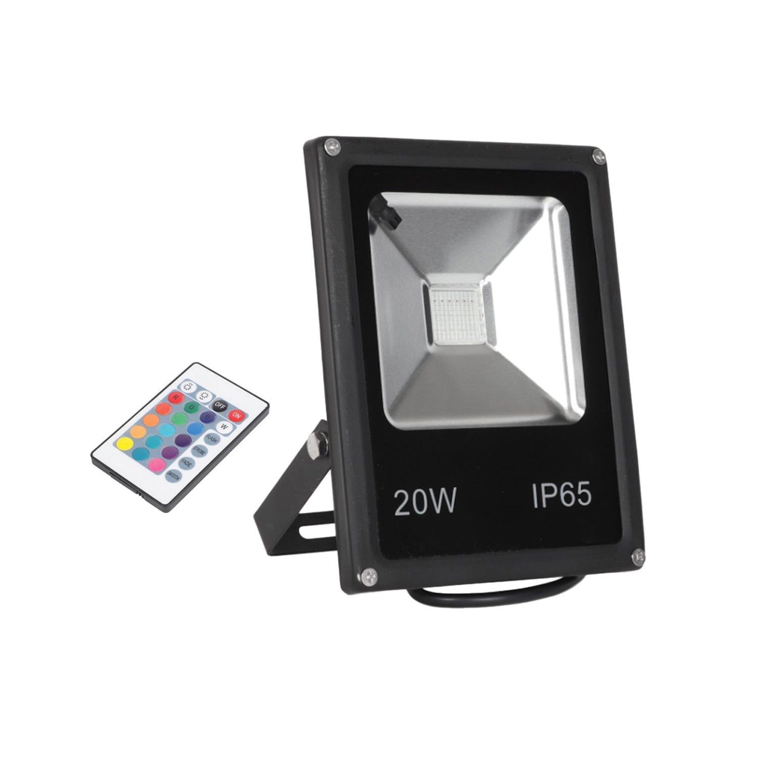 Foco Proyector De Area Led 20W Rgb Con Control Remoto Skuc8143