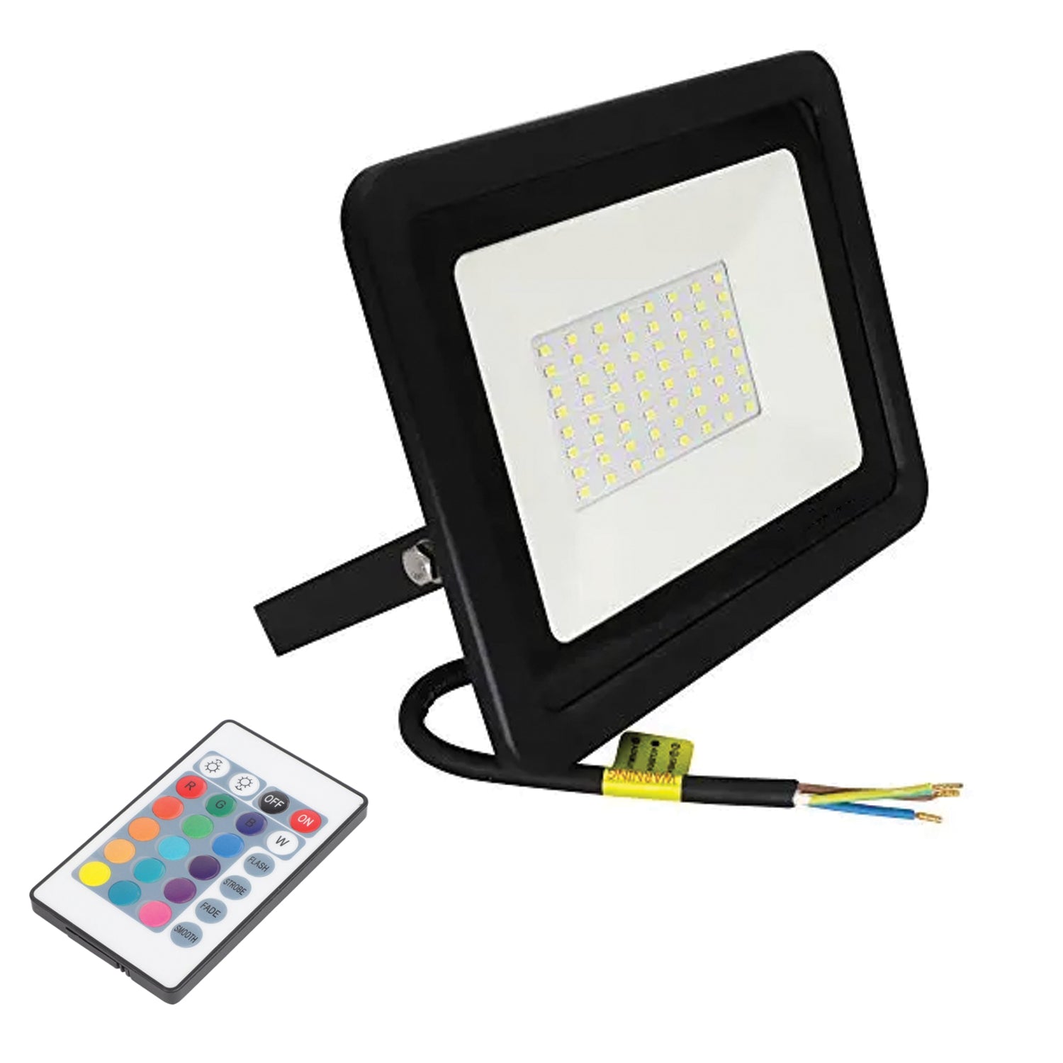 Foco Proyector De Area Led 50W Rgb Con Control Remoto Skuc8095