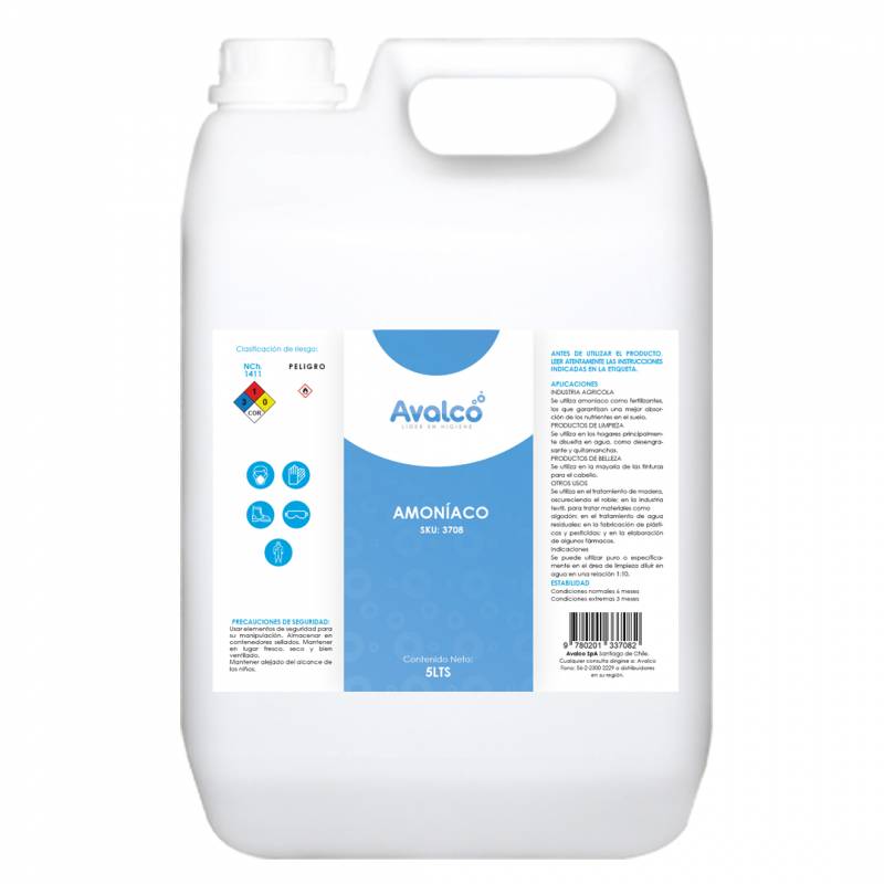 Amoniaco 25 Liquido 5 Lt