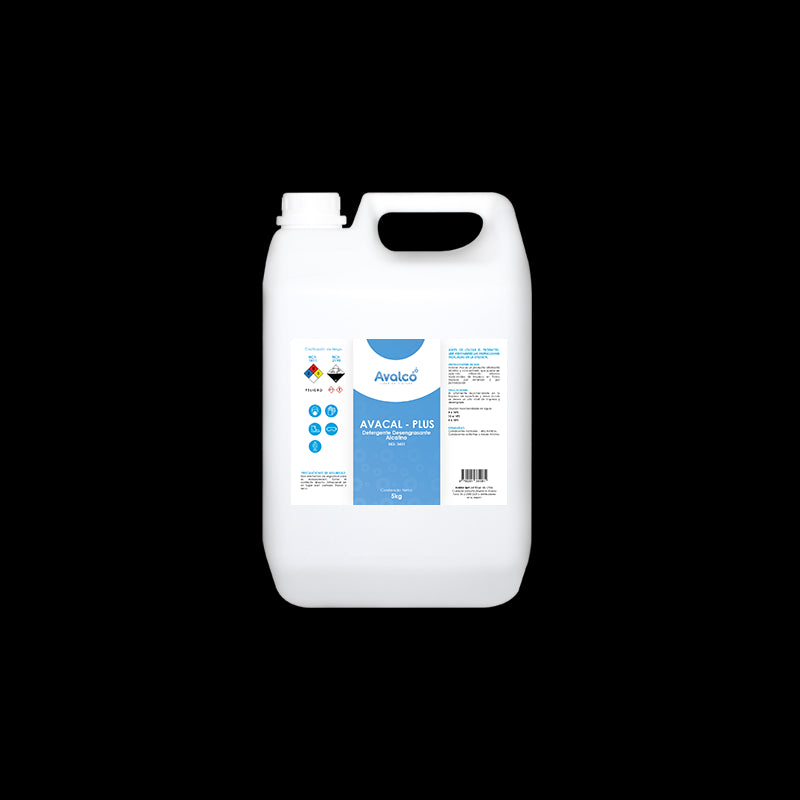 Detergente Desengrasante Alcalino Espuma Controlada Avacl Plus Bd 5 Kg