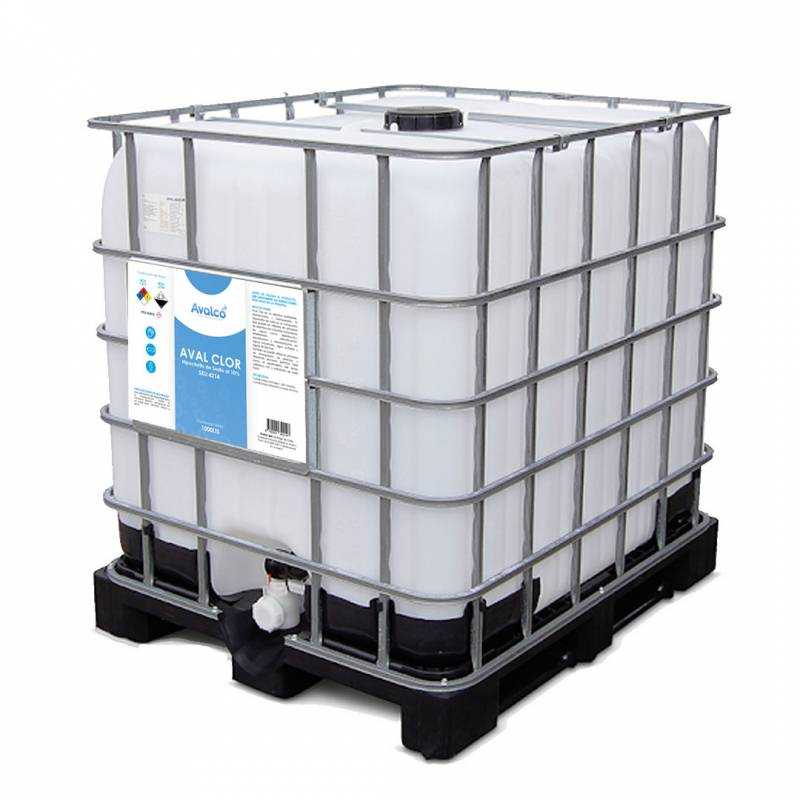 Hipoclorito De Sodio Al 10 Aval Clor Ibc 1000 Lts