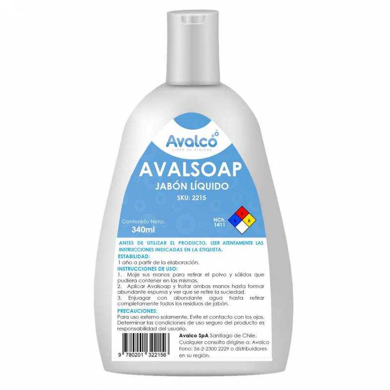 Jabon Liquido Avalsoap 340 Ml