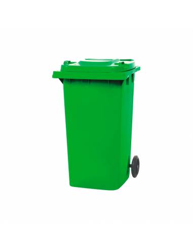 Contenedor De Basura Verde 120L Glanz