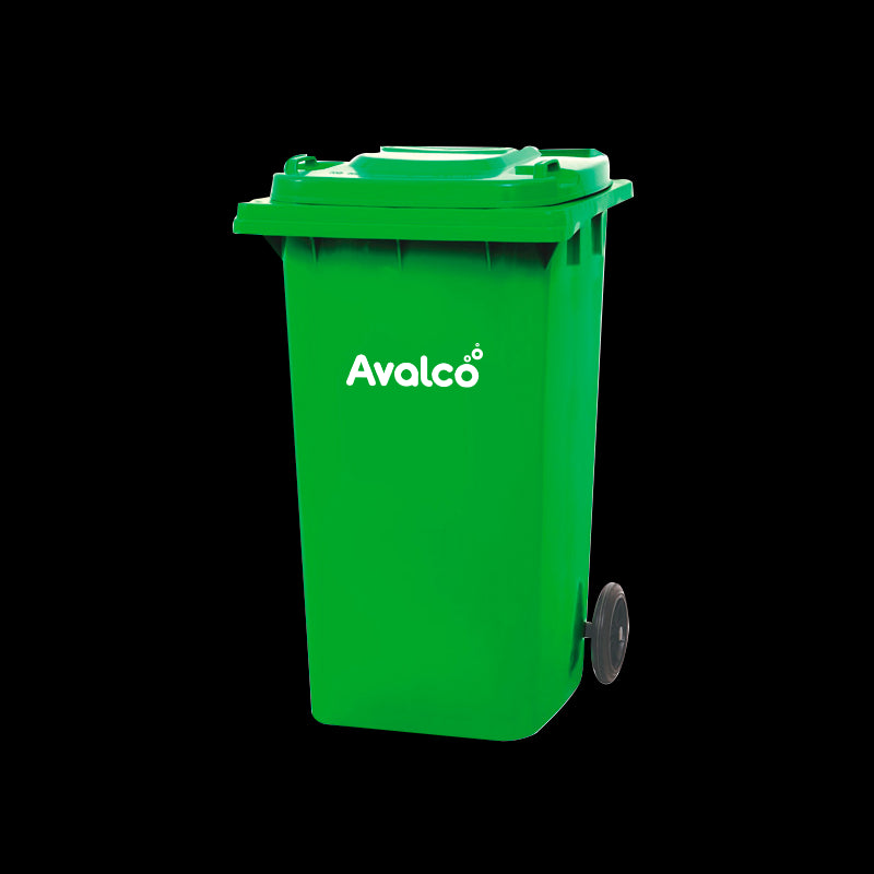 Contenedor De Basura Verde 240L Glanz