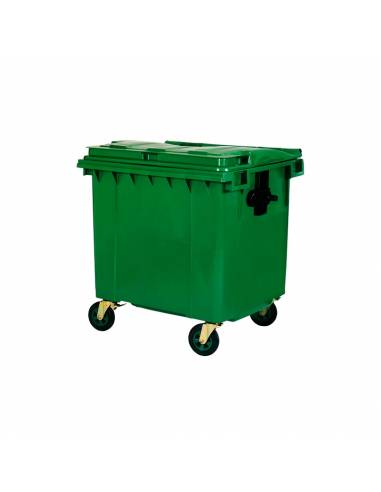Contenedor De Basura Verde 1100L Glanz