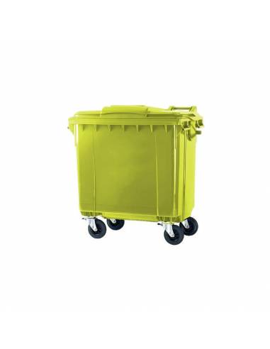 Contenedor De Basura Amarillo 660L Glanz