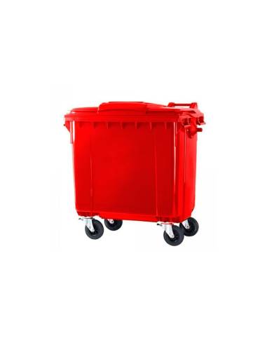 Contenedor De Basura Rojo 660L Glanz