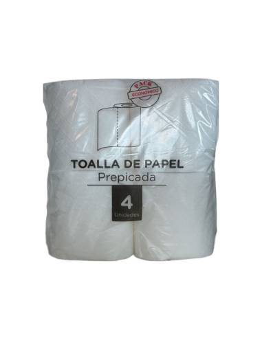Papel Toalla Multiuso Prepicada Economica 4X100 Mts