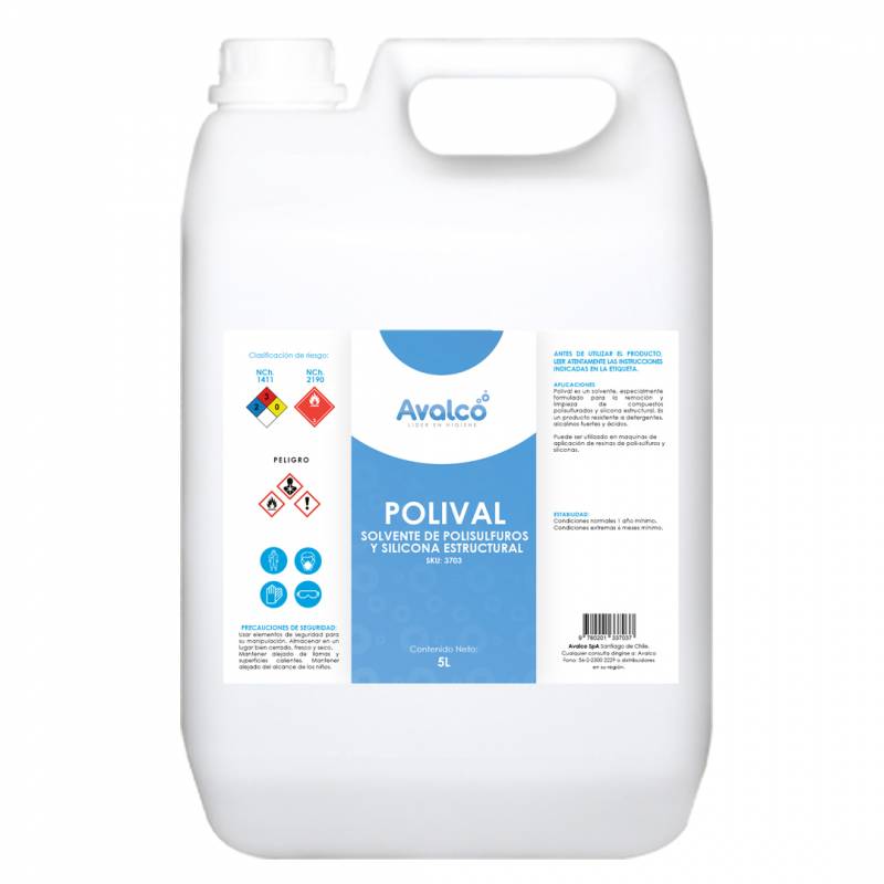 Polival Solvente De Polisulfuros Y Silicona Estructural 5Lts