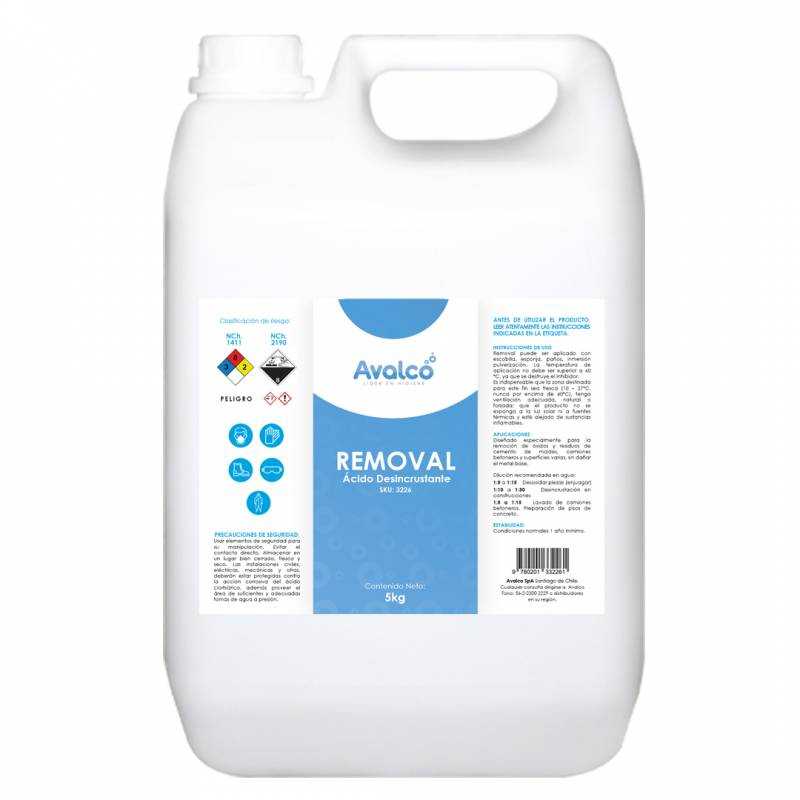 Limpiador Desoxidante Y Desincrustante Removal Bd 5 Kg