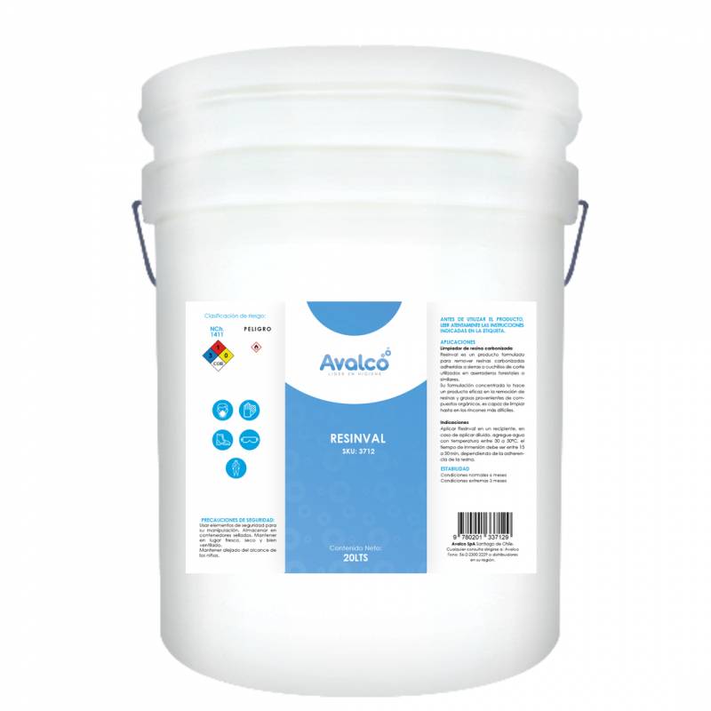 Resinval Limpiador De Resina Carbonizada 20Lts