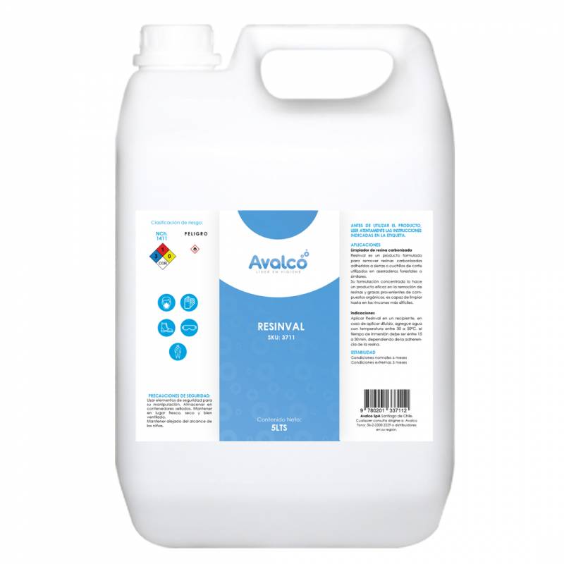 Resinval Limpiador De Resina Carbonizada 5Lts